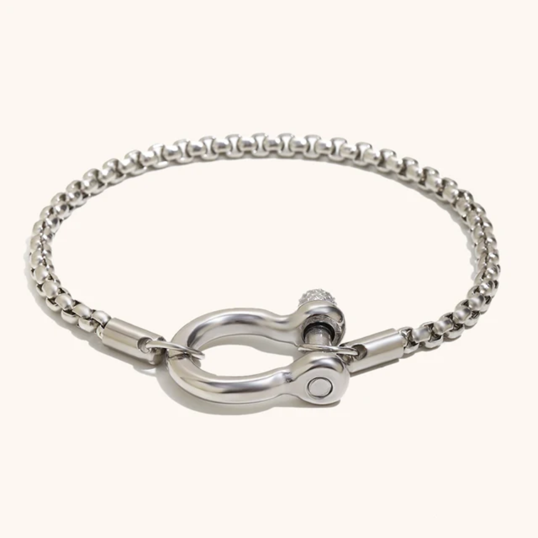 Shackle Bracelet | 18K Gold Plated Waterproof Stainless Steel Bangle
