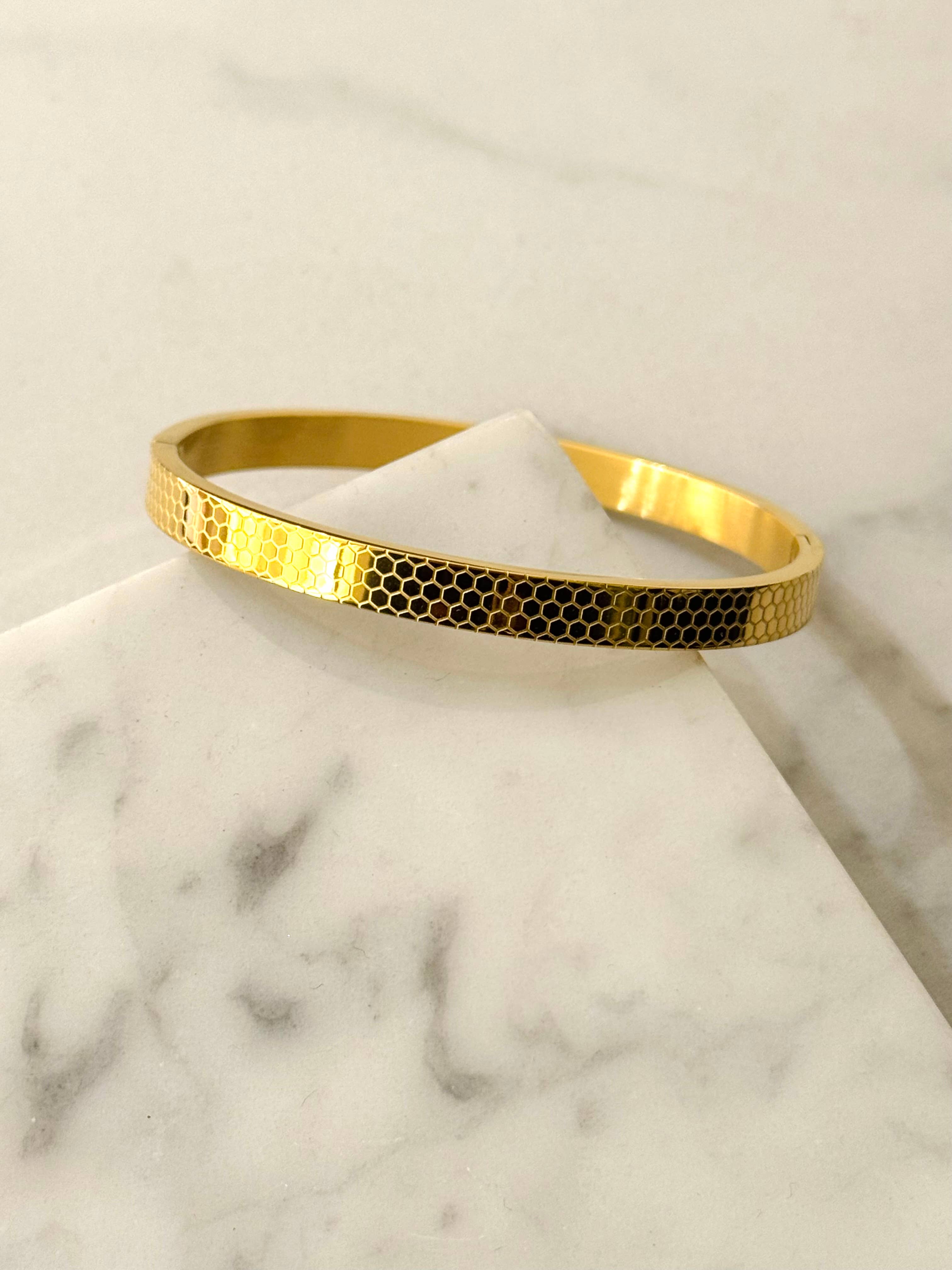 Honeycomb Cuff Bracelet