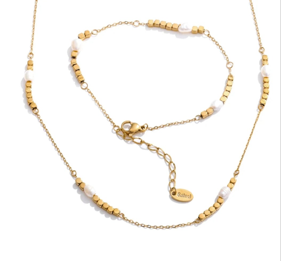 Fine Pearl & Gold Bead Jewellery | Necklace or Bracelet