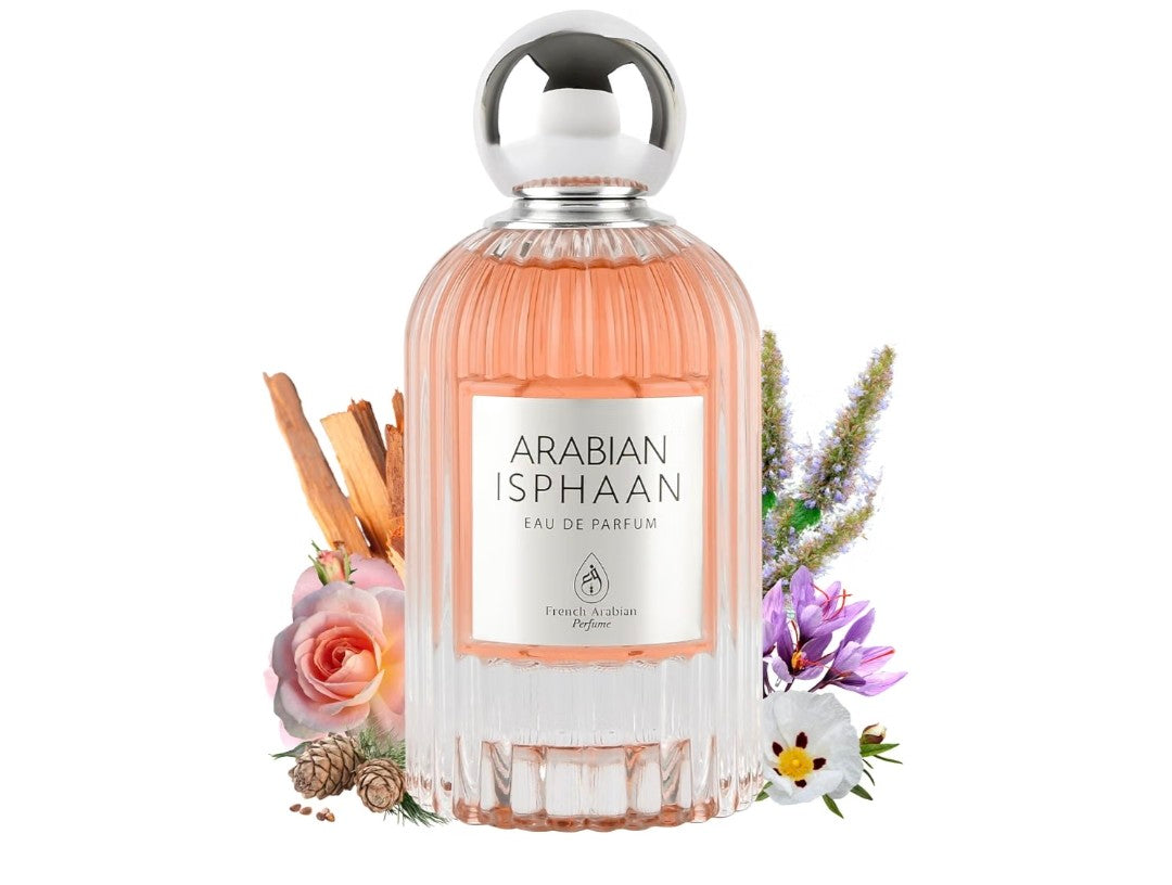 Arabian Isphaan 50 ml Eau de Parfum - Long Lasting Unisex Oud Perfume with Rose, Saffron, Patchouli & Sandalwood - Oriental Fragrance