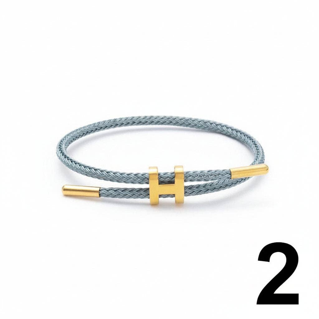 H Braid Bracelet - 15 Colours