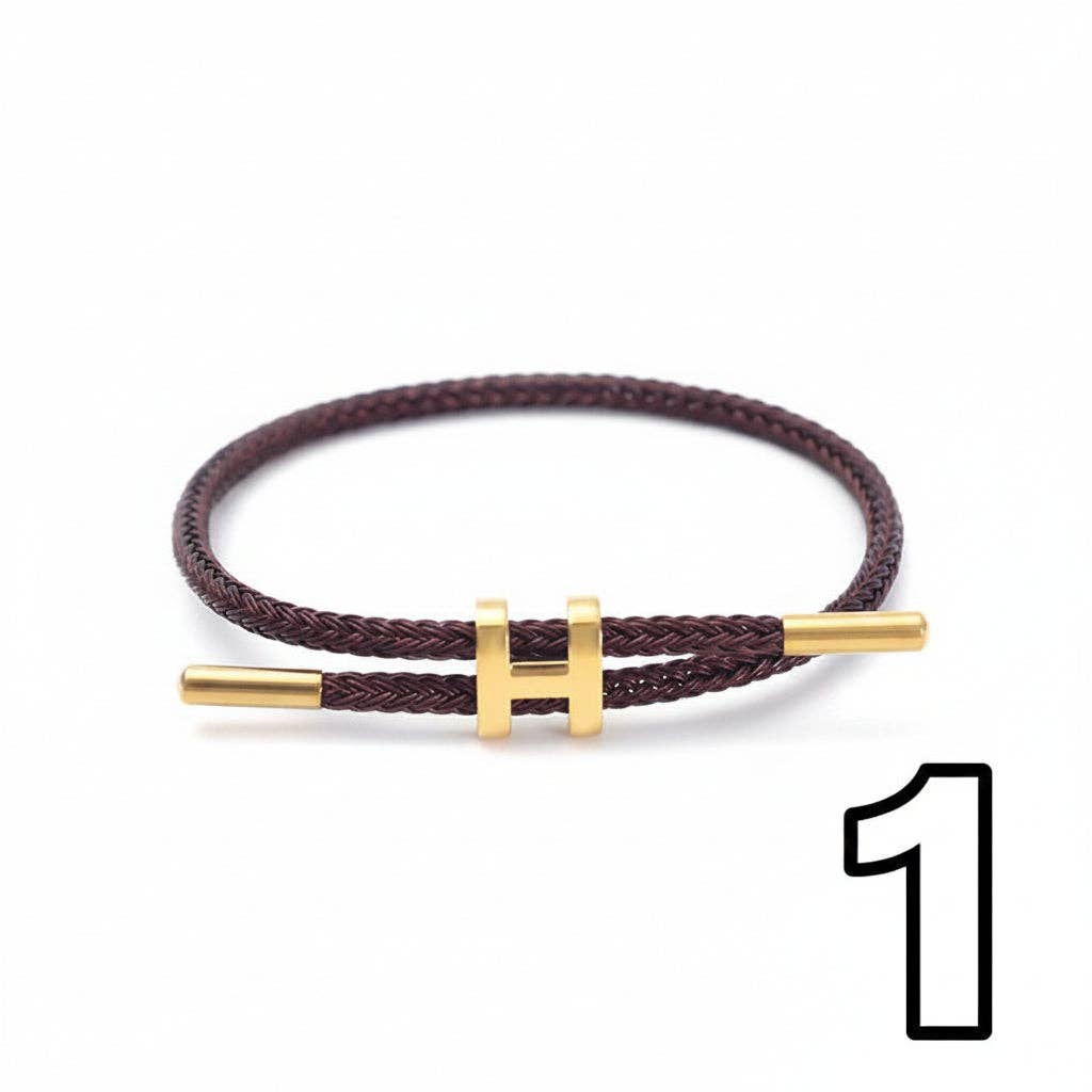 H Braid Bracelet - 15 Colours