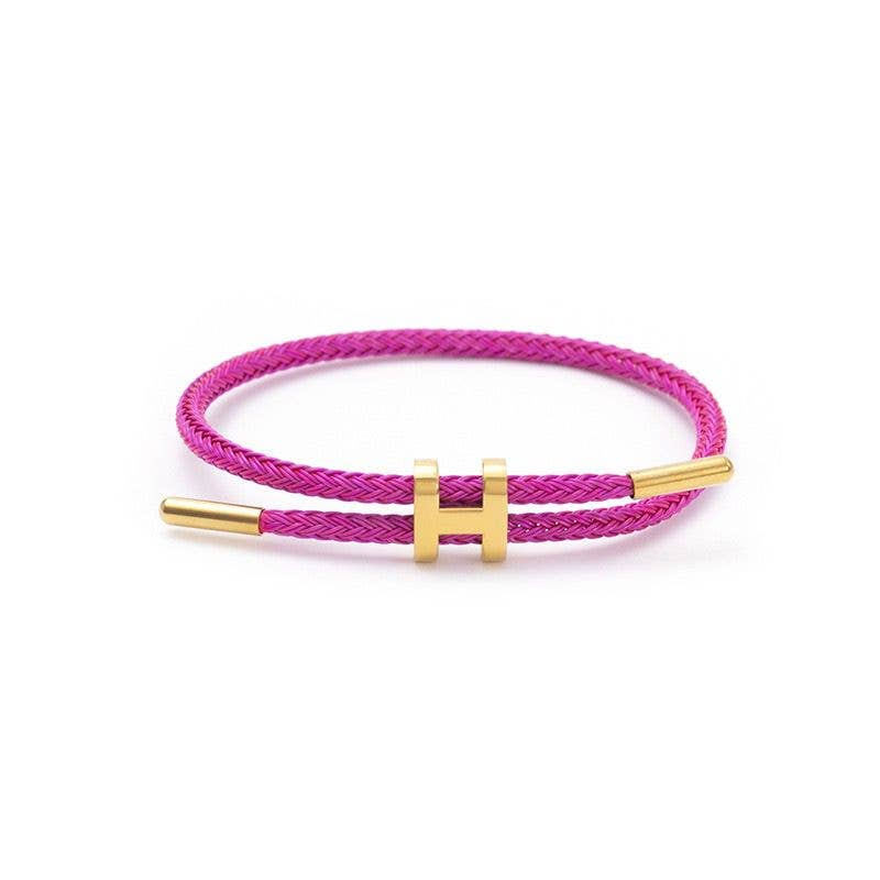 H Braid Bracelet - 15 Colours