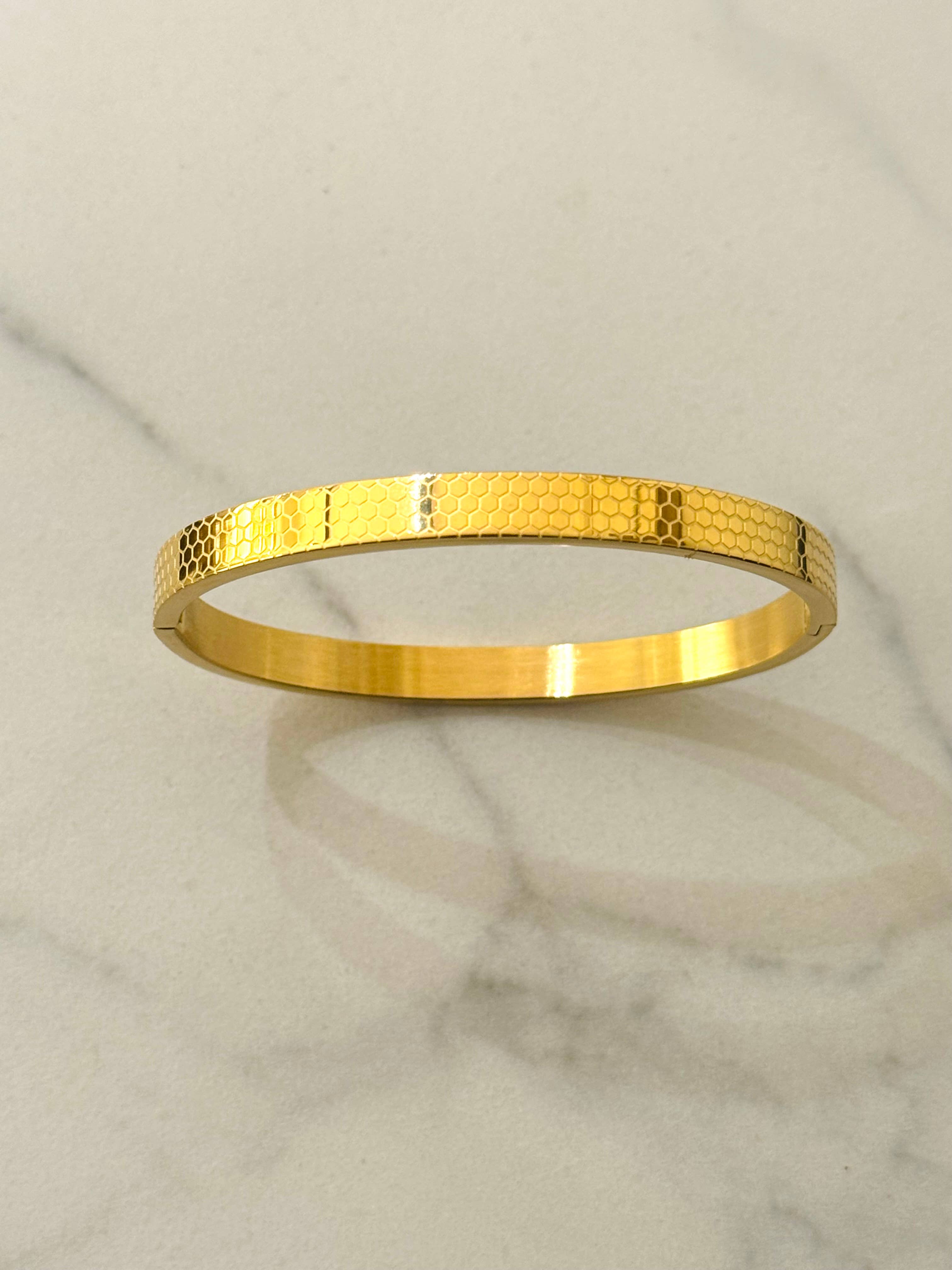 Honeycomb Cuff Bracelet 