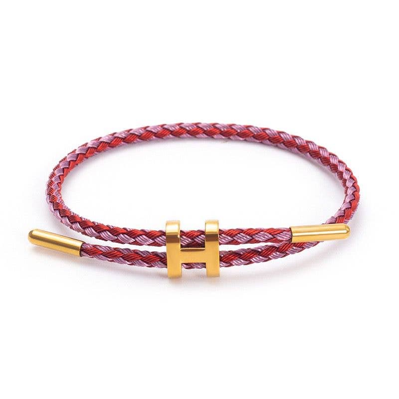H Braid Bracelet - 15 Colours